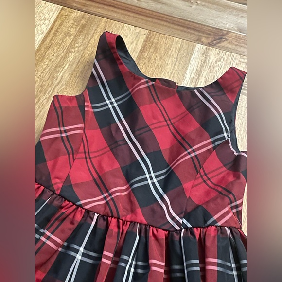 Polo by Ralph Lauren Red and Black Plaid Kids Dress - Picture 3 of 5